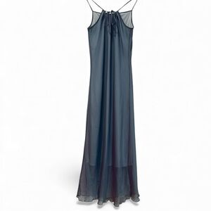 Anne Smith Vintage Sheer Overlay Maxi Dress
